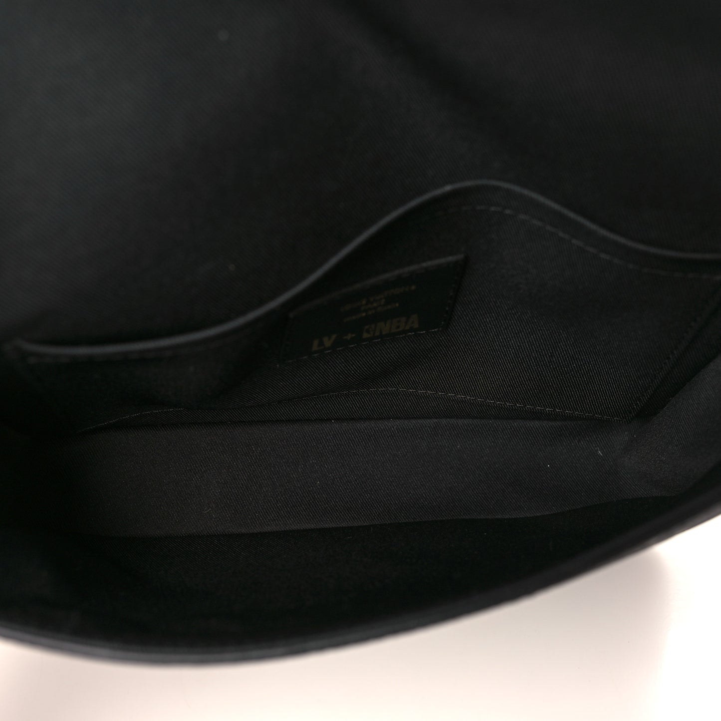 x NBA Grained Calfskin Monogram Studio Messenger Black