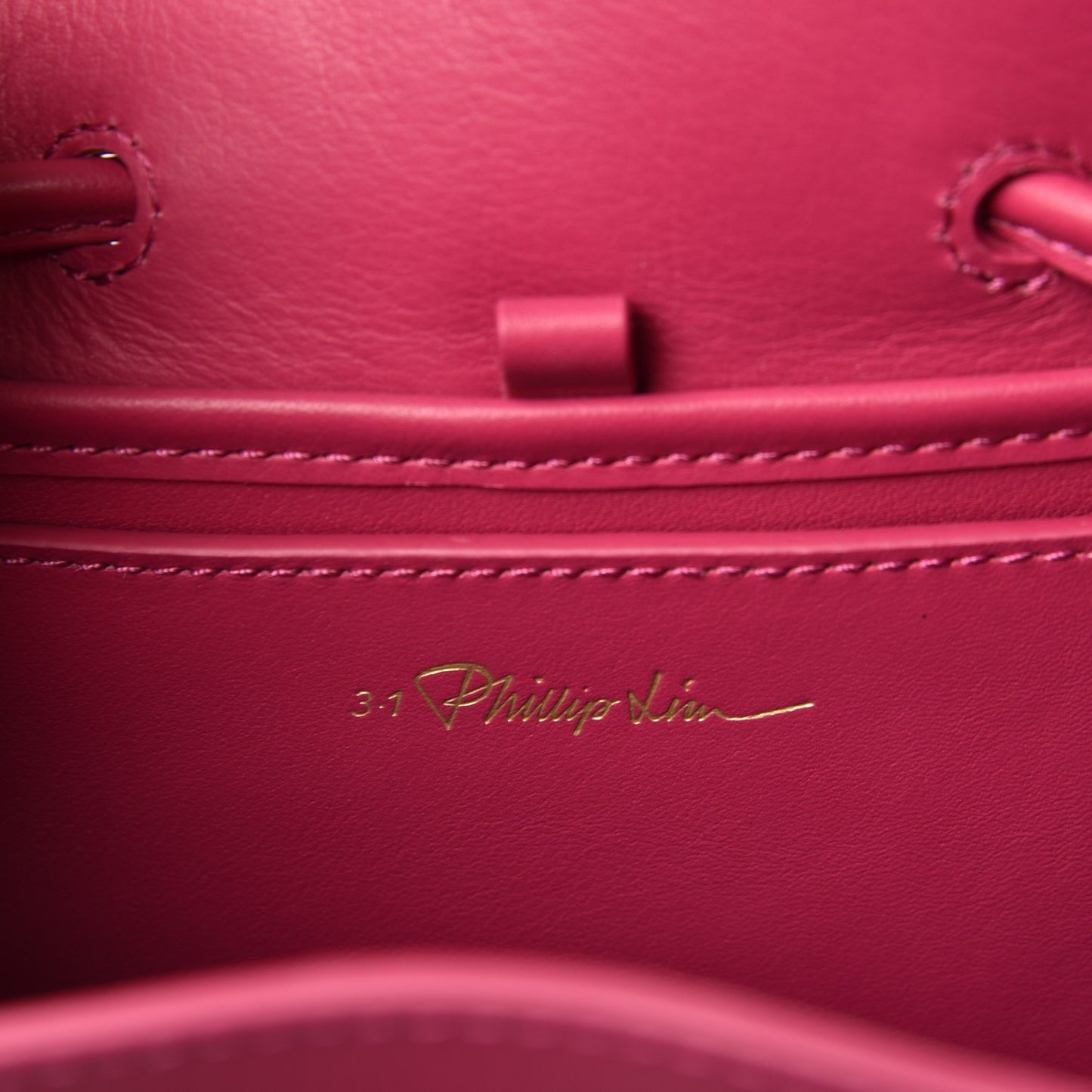 3.1 Smooth Calfskin Mini Soleil Bucket Bag Bougainvillea