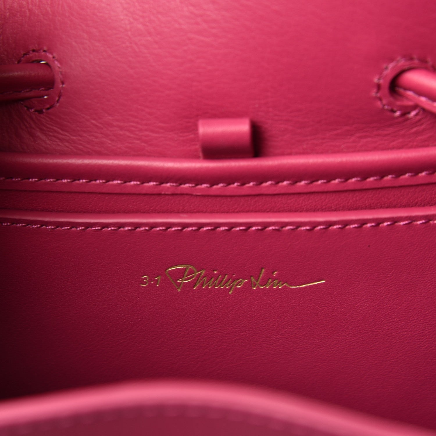 3.1 Phillip Lim 3.1 Smooth Calfskin Mini Soleil Bucket Bag Bougainvillea 6 of 8