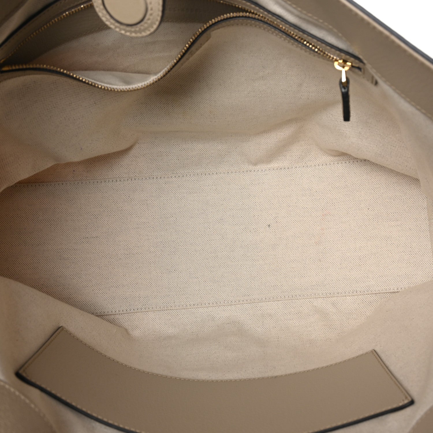 Gucci GG Supreme Monogram Textured Dollar Calfskin Web Medium Ophidia Shopping Tote Beige Mystic White Oatmeal 5 of 10