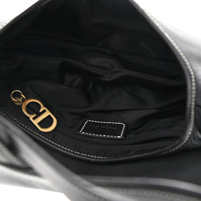 Christian Dior Calfskin Saddle Bag Black 4 of 9