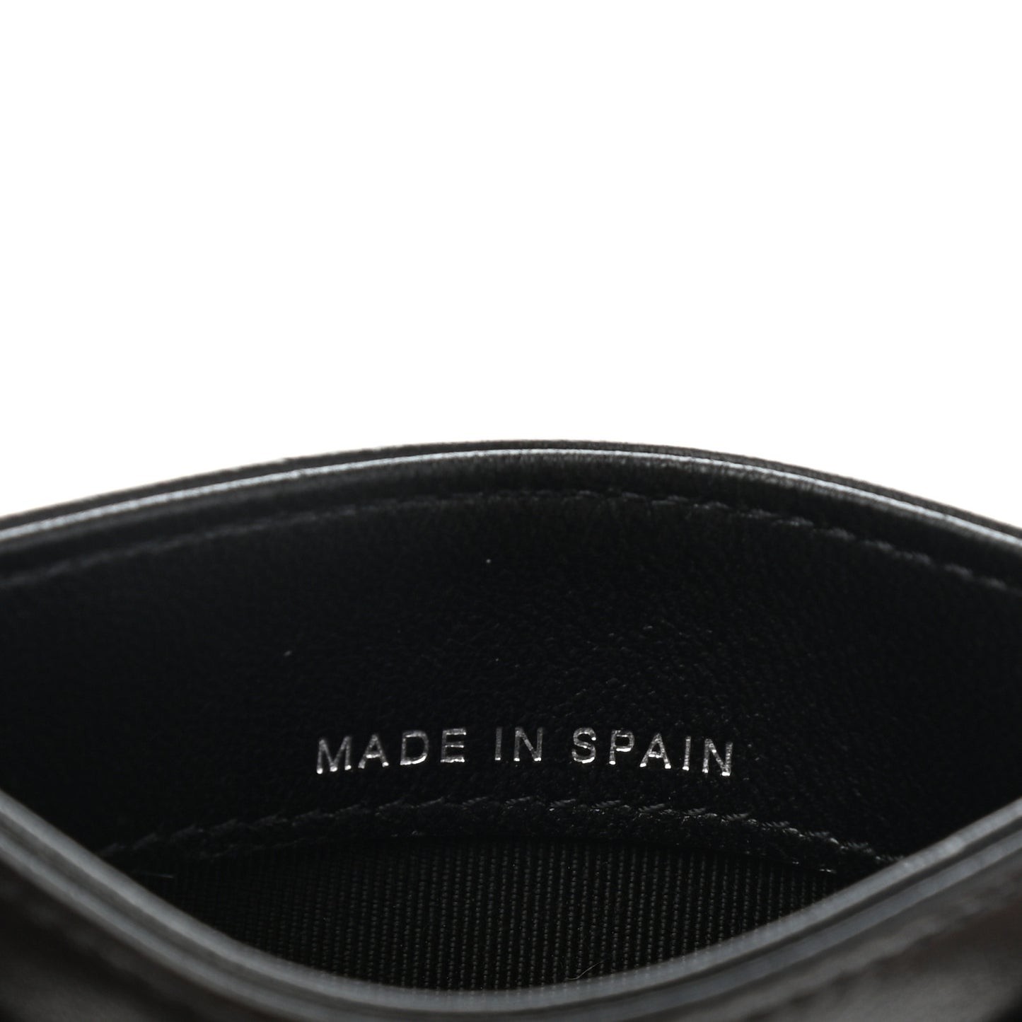 Lambskin Quilted Card Holder So Black