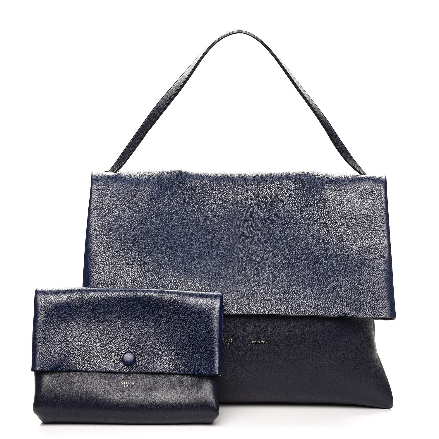 Celine Baby Calfskin All Soft Shoulder Bag Ink 3 of 17