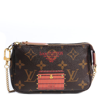 Louis Vuitton Monogram Trunks and Locks Mini Pochette Accessories 1 of 8