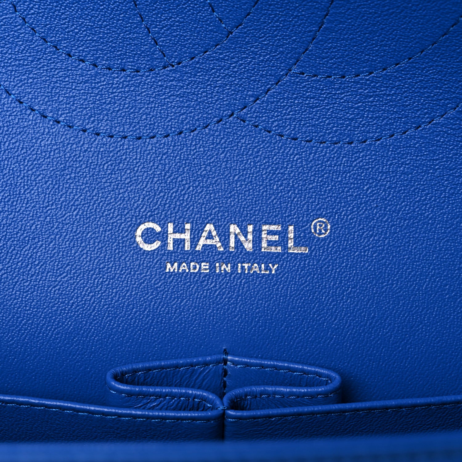 Chanel Lambskin Quilted Jumbo Double Flap Blue 6 of 10