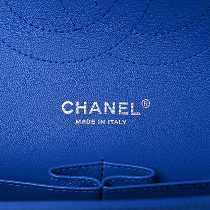 Chanel Lambskin Quilted Jumbo Double Flap Blue 6 of 10