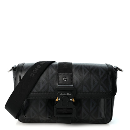 Christian Dior Coated Canvas CD Diamond Hit The Road Bag Black 1 of 10