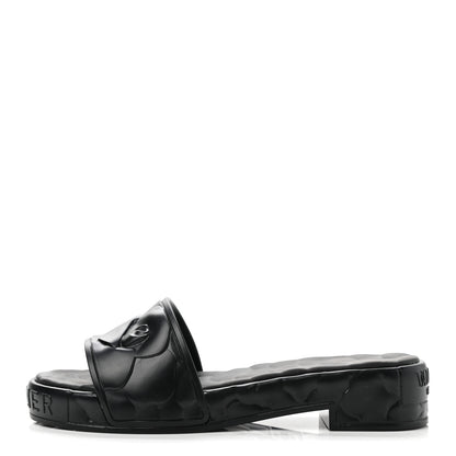 Valentino Garavani Rubber Atelier 03 Rose Edition 25/40mm Platform Slide Sandals 39 Black 1 of 8