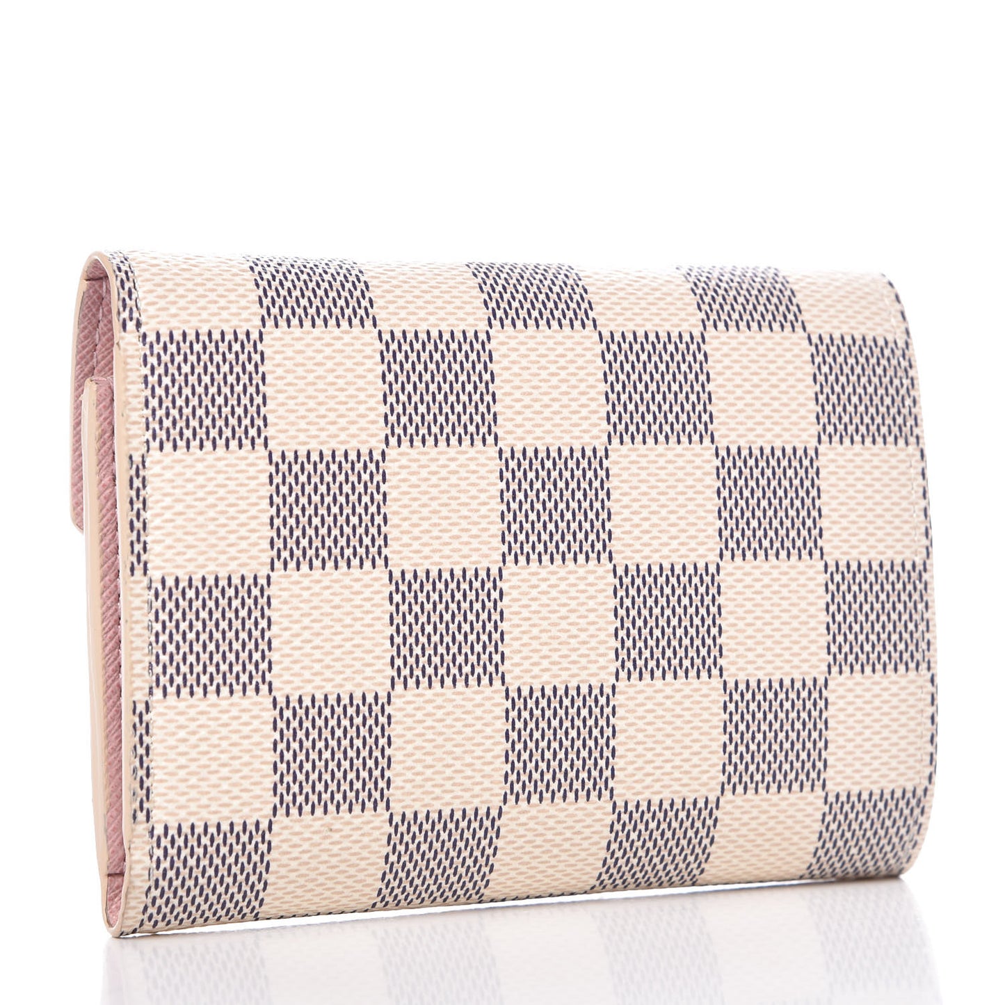 Damier Azur Victorine Wallet Rose Ballerine