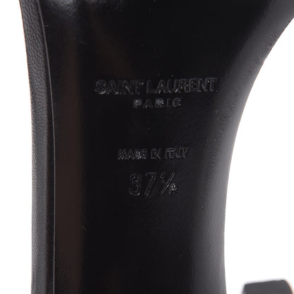 Saint Laurent Calfskin Amber 105 Ankle Strap Sandals 37.5 Black 9 of 13