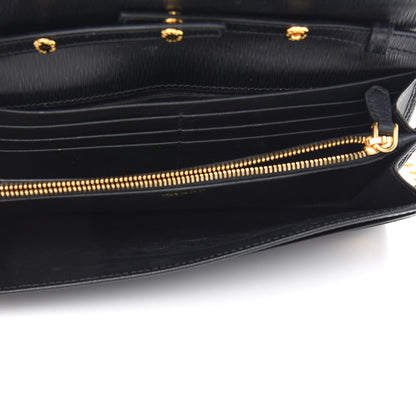 Prada Vitello Move Chain Wallet Black 5 of 8