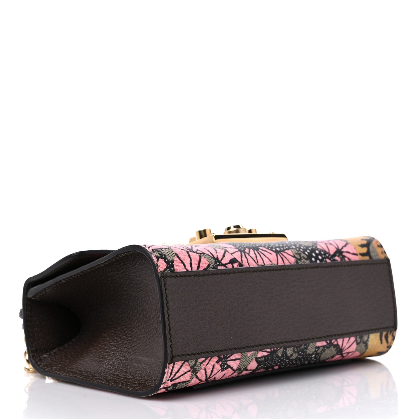 GG Supreme Monogram Bengal Small Padlock Shoulder Bag Beige Pink