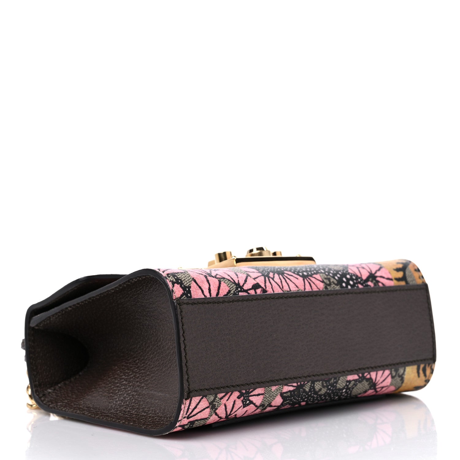 Gucci GG Supreme Monogram Bengal Small Padlock Shoulder Bag Beige Pink 4 of 12