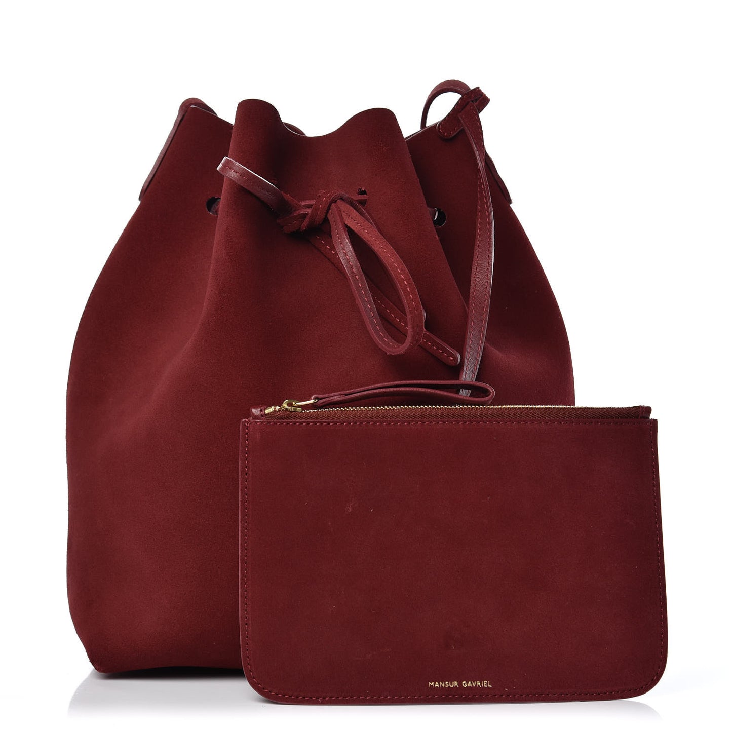 Suede Bucket Bag Rococo