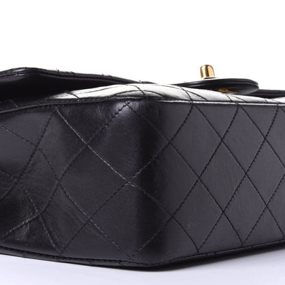 Chanel Lambskin Quilted Medium Double Flap Black 9 of 10