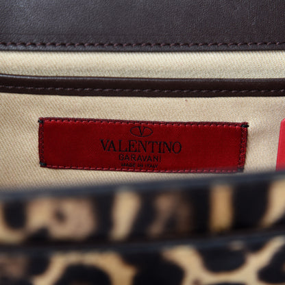 Valentino Garavani Calf Hair Leopard Print Handbag 8 of 9