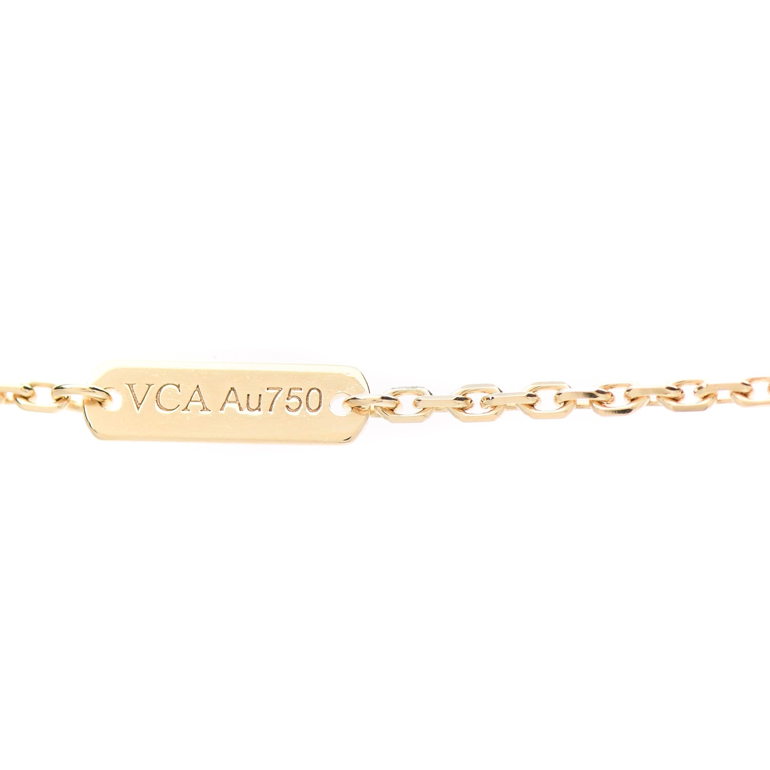 Van Cleef & Arpels 18K Yellow Gold Diamond Mini Frivole 3 Flowers Pendant Necklace 5 of 6