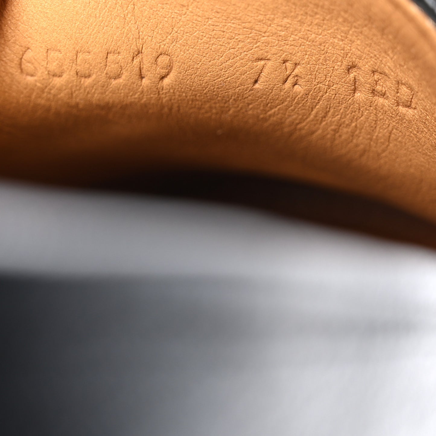 Goatskin Mens Interlocking GG Horsebit Tayma Moccasins 7.5 Black