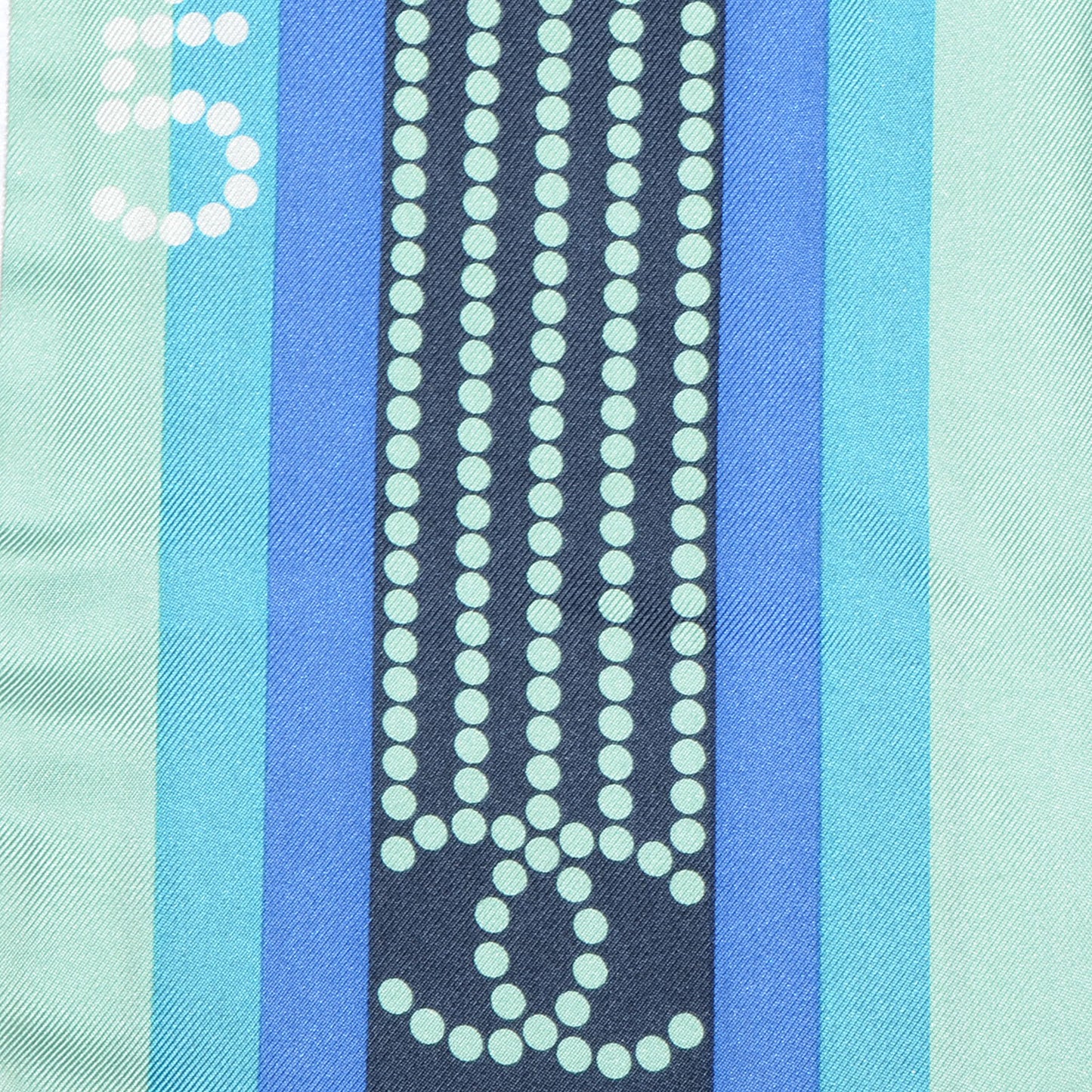 Silk Pearl CC N°5 Scarf Blue
