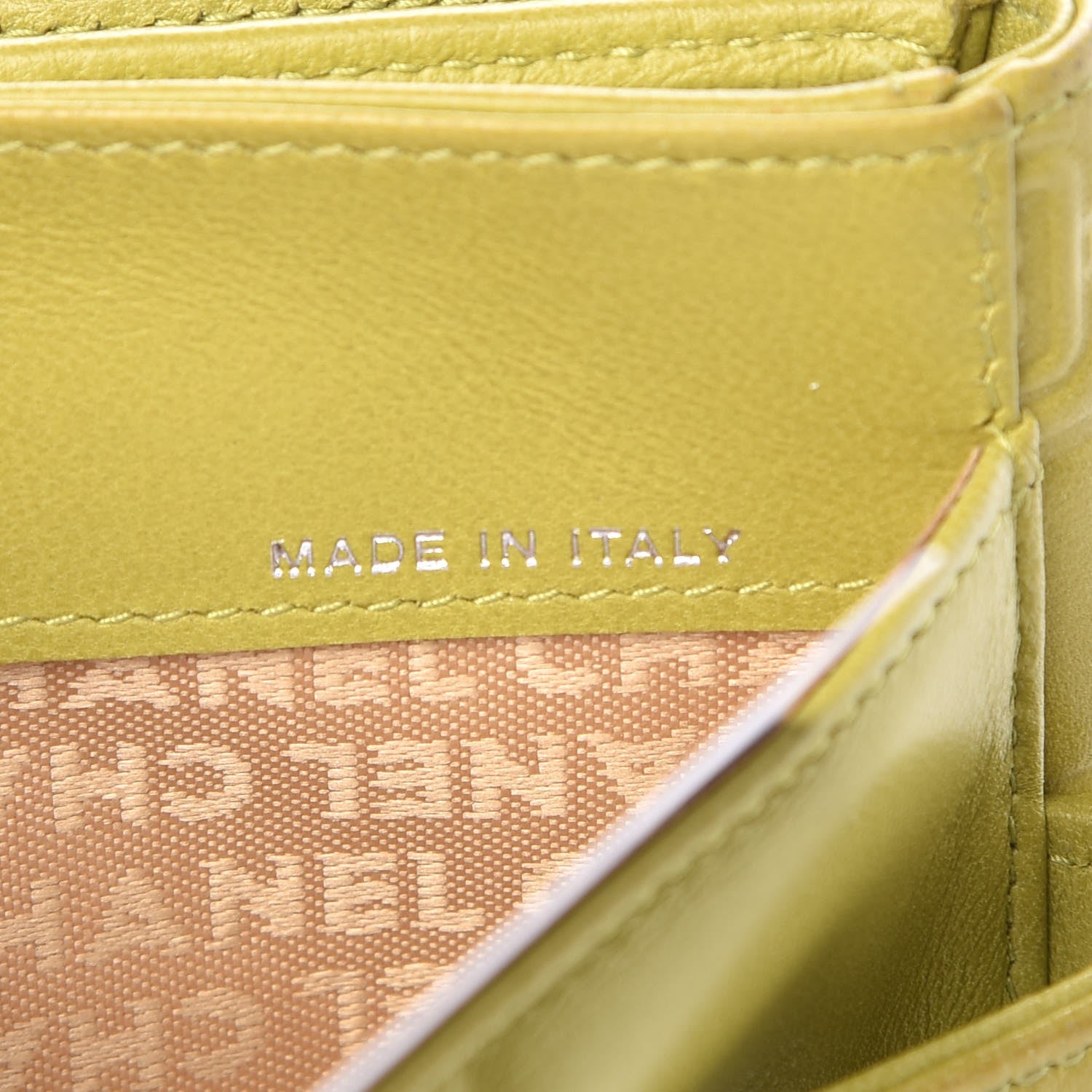 Chanel Lambskin Precious Symbols French Flap Wallet Light Green 7 of 14