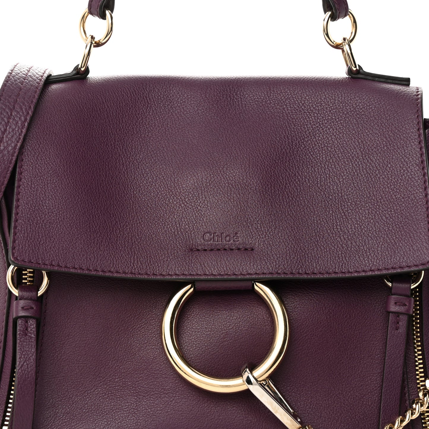 Calfskin Small Faye Day Shoulder Bag Intense Violine