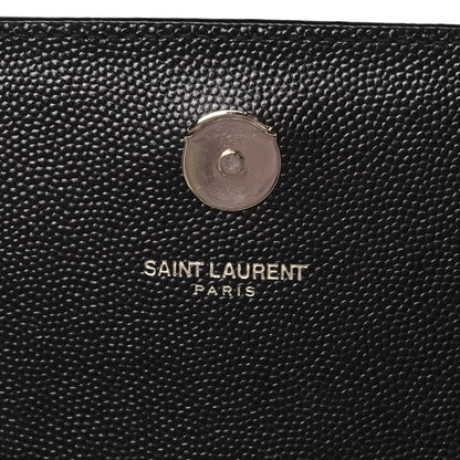 Saint Laurent Grain De Poudre Medium Classic Monogram Kate Satchel Black 6 of 11