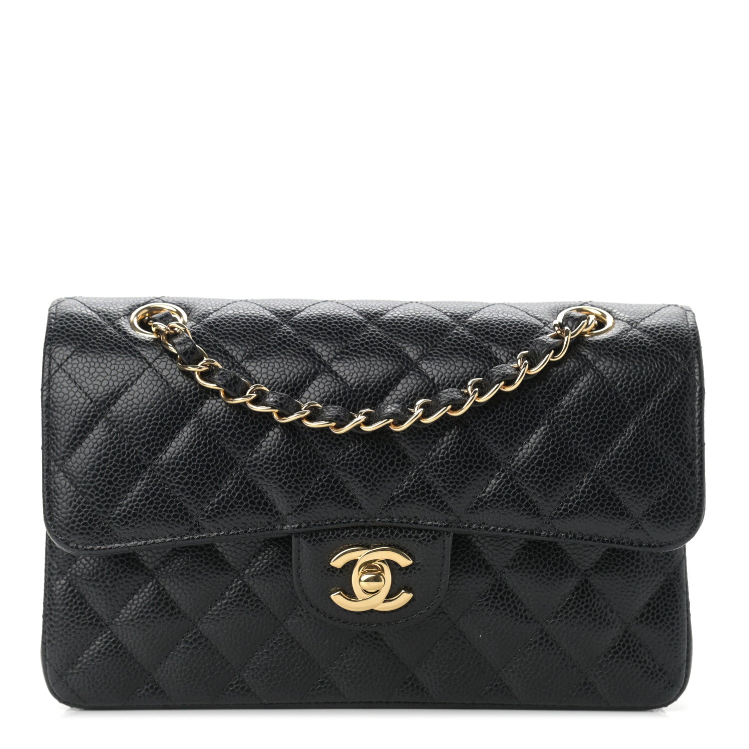 Chanel Caviar Quilted Small Double Flap Black 1 of 11