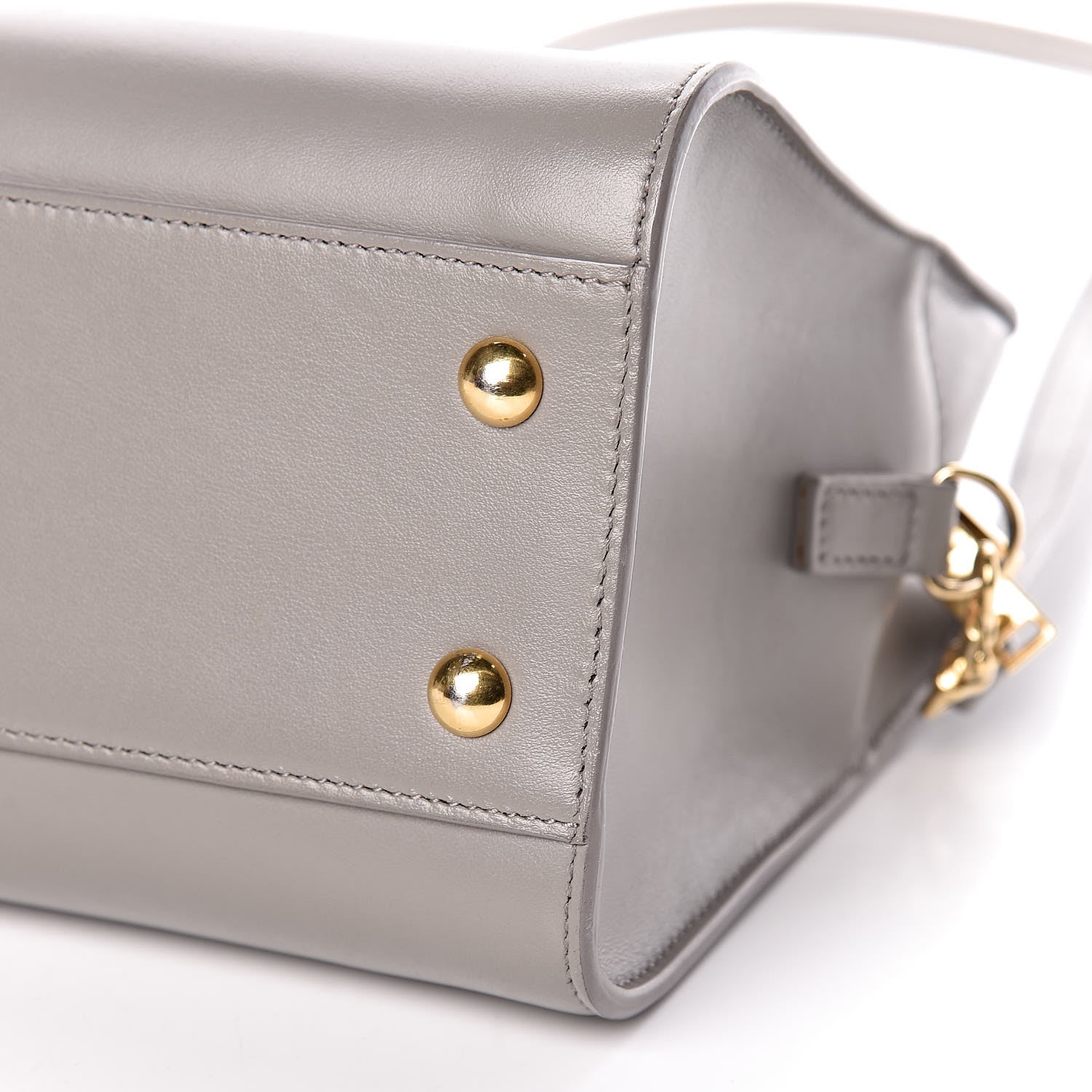 Saint Laurent Calfskin Monogram Baby Cabas Fog 12 of 12