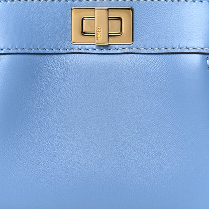 Fendi Nappa Nano Peekaboo Satchel Blue 8 of 10