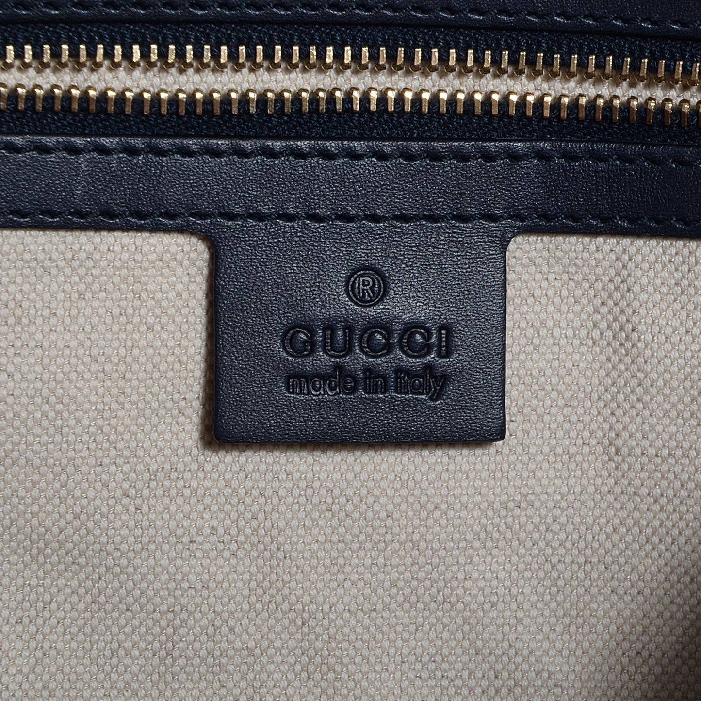 Monogram Selleria Calfskin Vintage Web Medium Boston Beige Blue