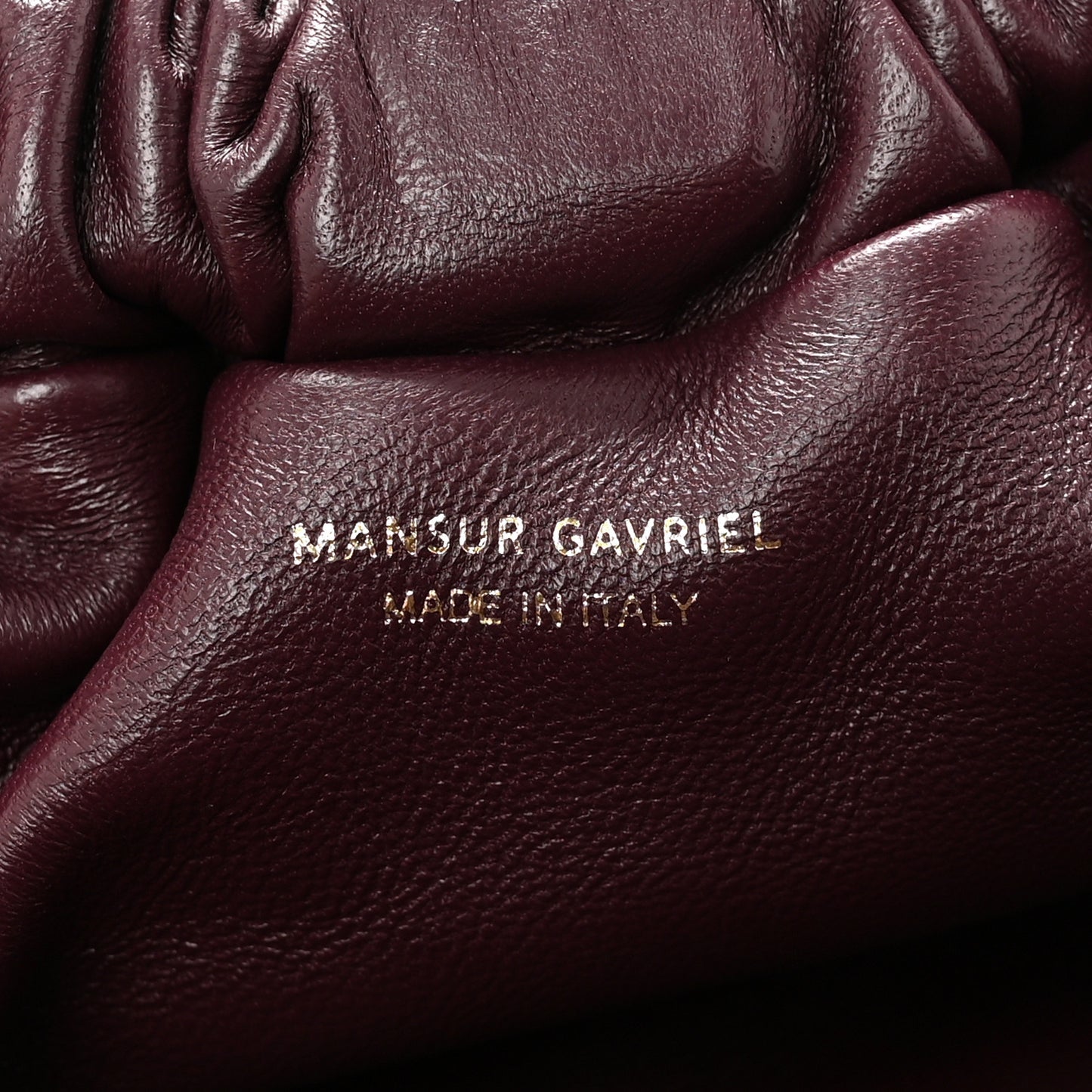 Lambskin Mini Cloud Clutch Plum