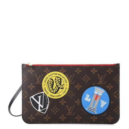 Louis Vuitton Monogram World Tour Neverfull MM GM Pochette 1 of 7