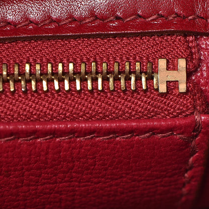 Hermes Tadelakt Ghillies Kelly 32 Rubis 24 of 39
