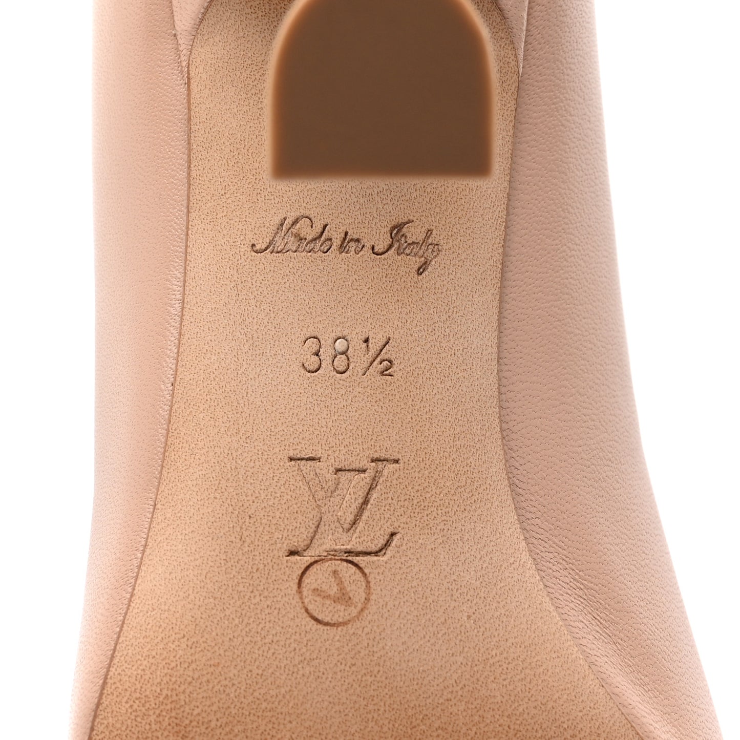 Lambskin Sparkle Pumps 38.5 Nude