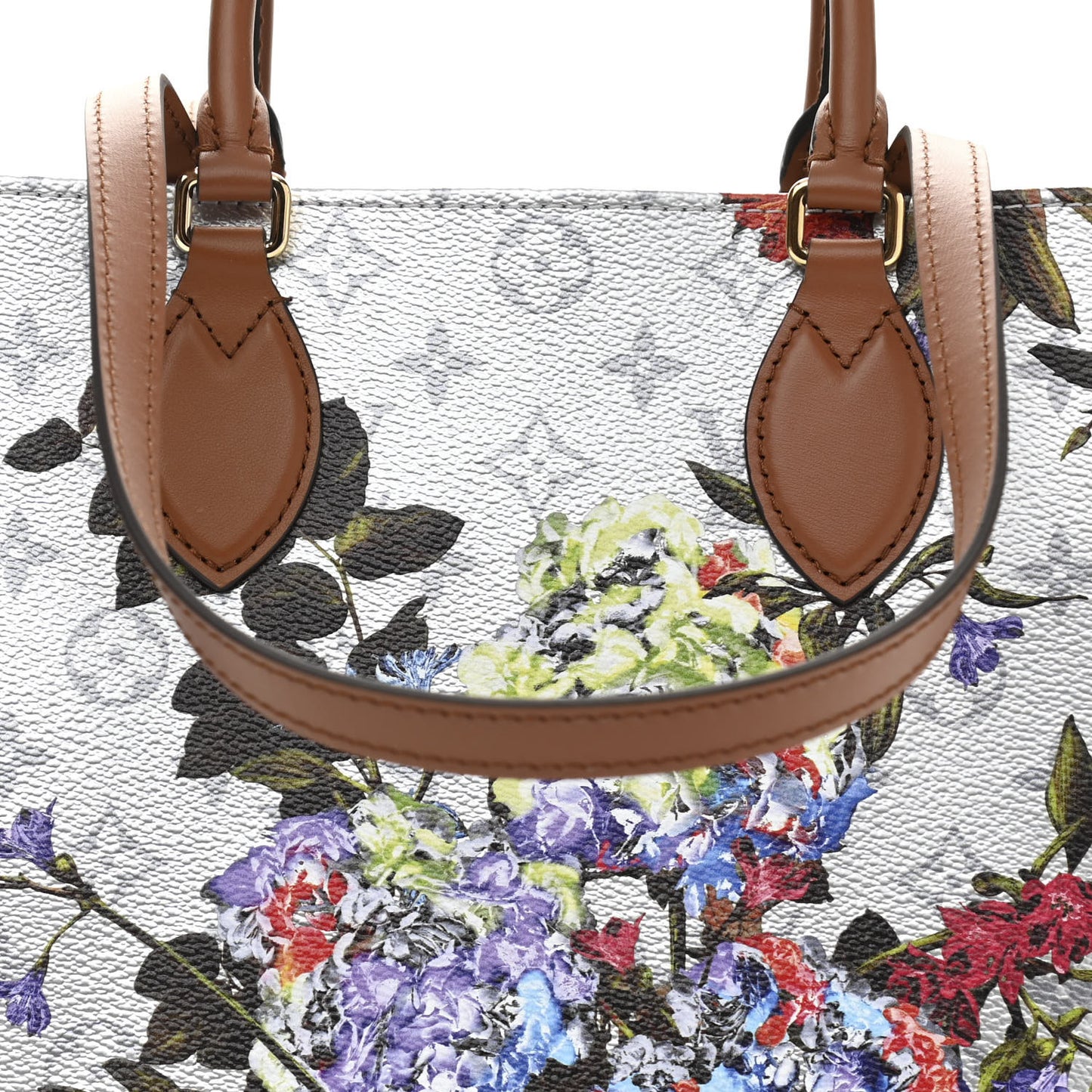 Metallic Monogram LV Garden OnTheGo MM Silver
