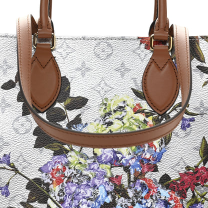 Louis Vuitton Metallic Monogram LV Garden OnTheGo MM Silver 7 of 9