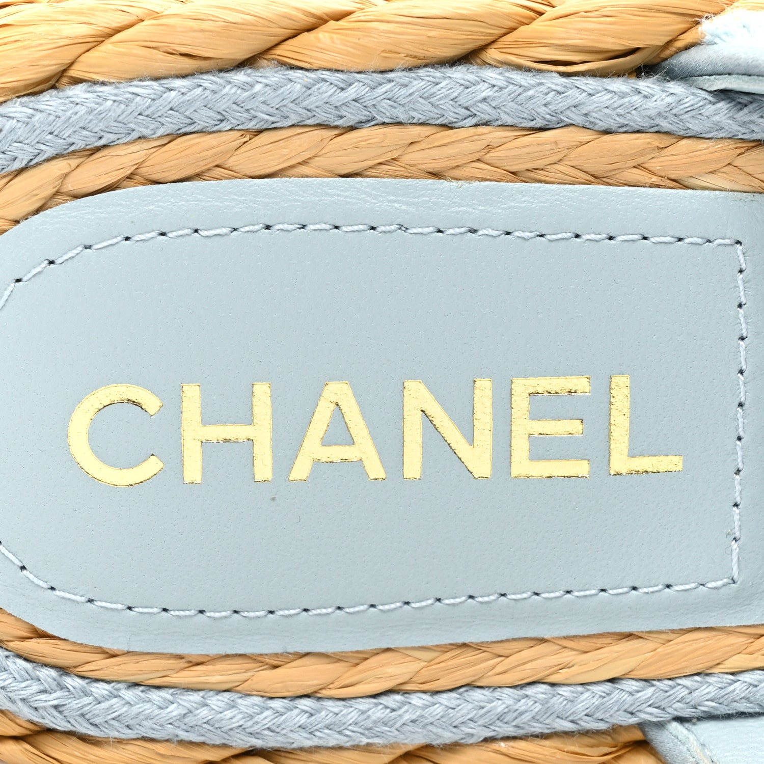 Chanel Terry Cloth CC Thong Sandals 40.5 Light Blue 7 of 9