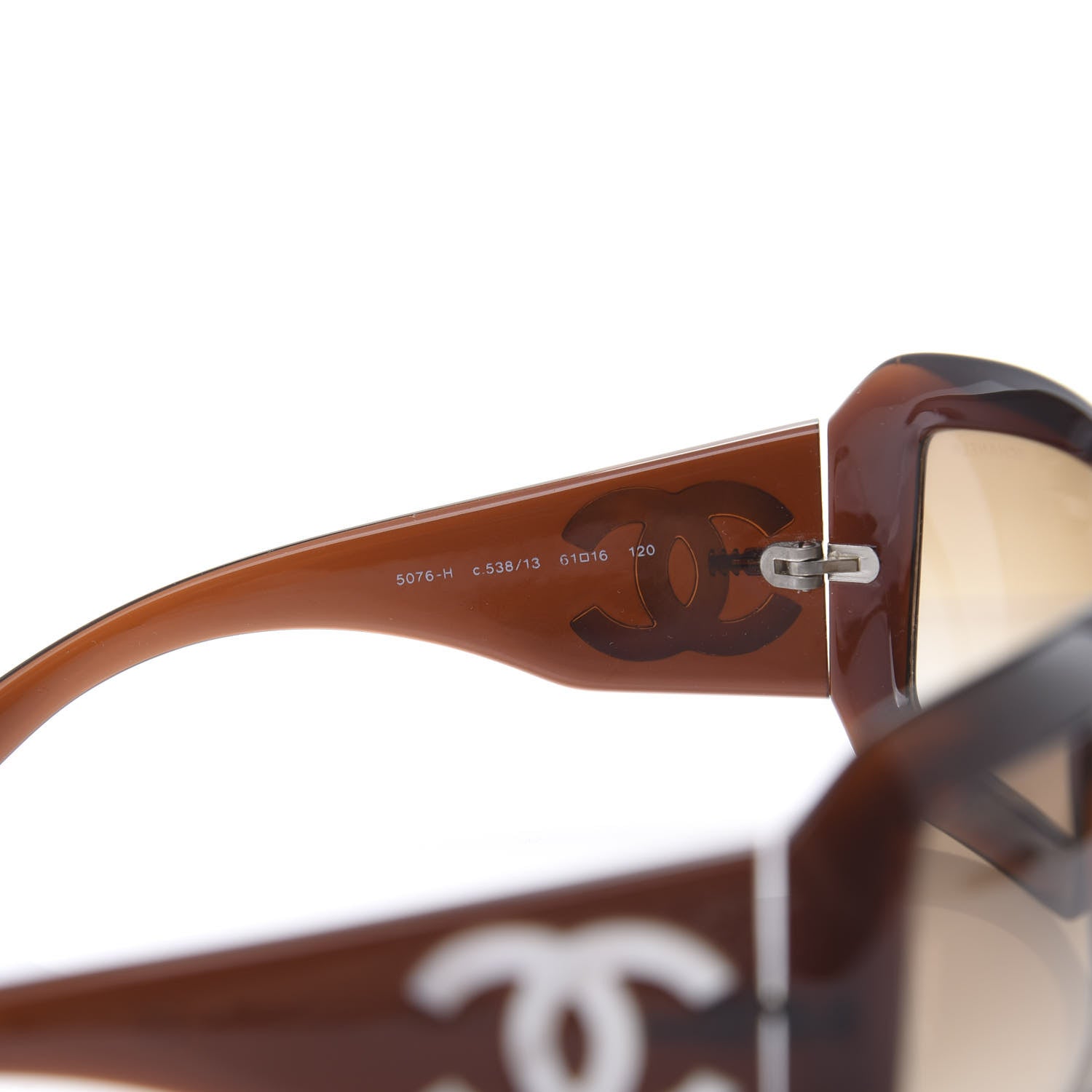 Chanel Mother of Pearl Sunglasses 5076-H Brown 5 of 8