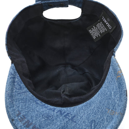 Chanel Denim Mood Cap Hat Blue 7 of 8