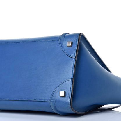 Celine Smooth Calfskin Mini Luggage Electric Blue 7 of 9