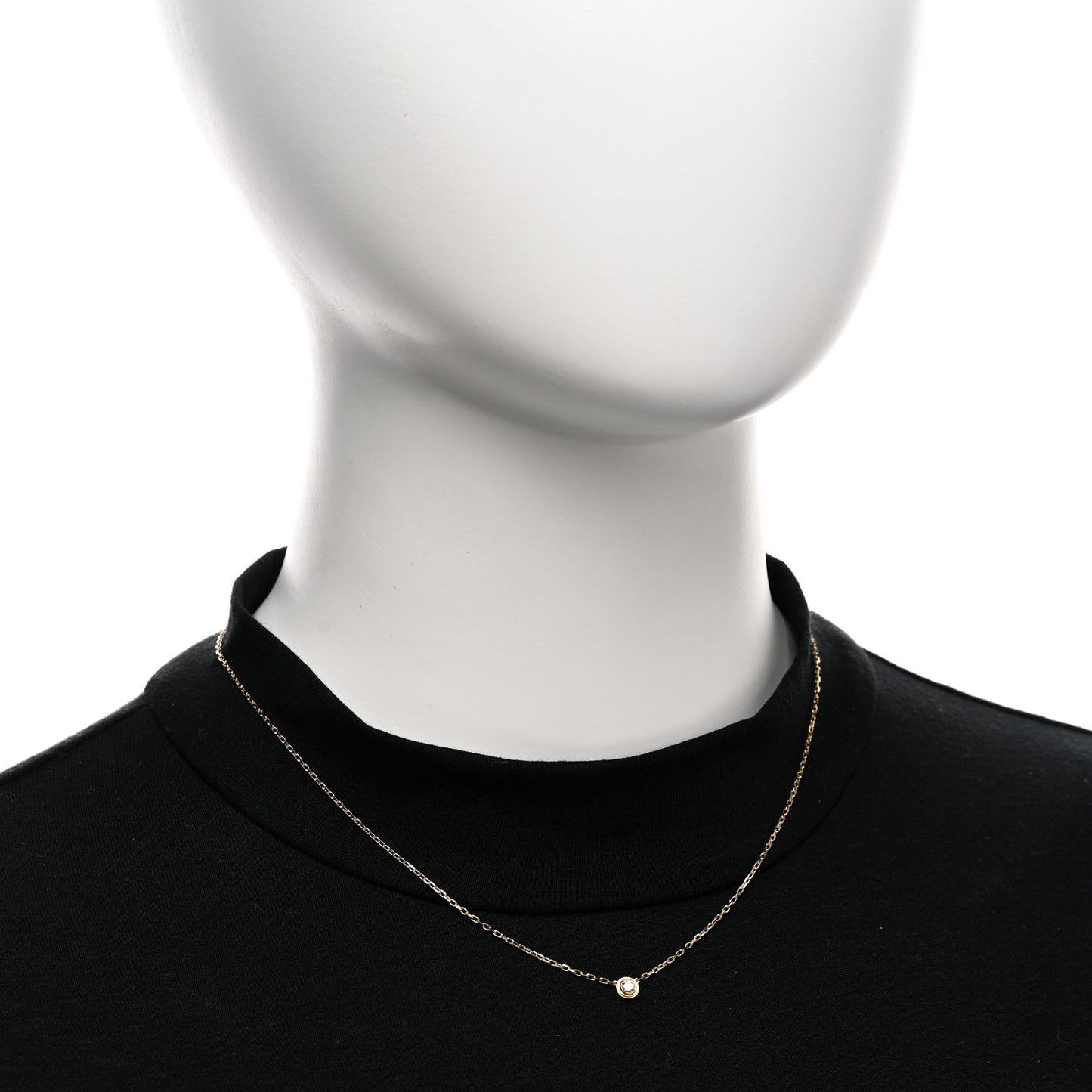 18K Yellow Gold Diamond SM D'Amour Pendant Necklace