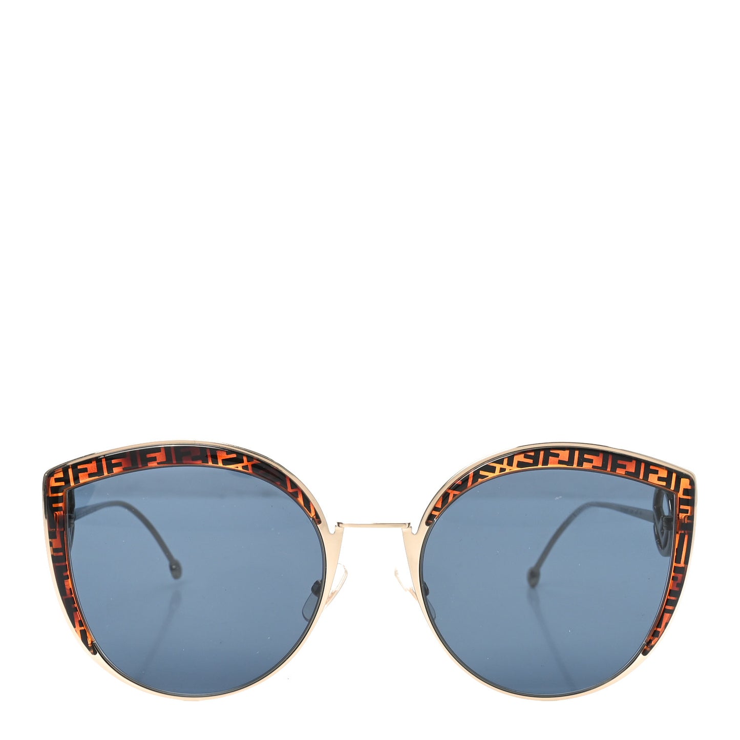 Metal Acetate F is Fendi FF Cat Eye Sunglasses FF 0290/S Gold