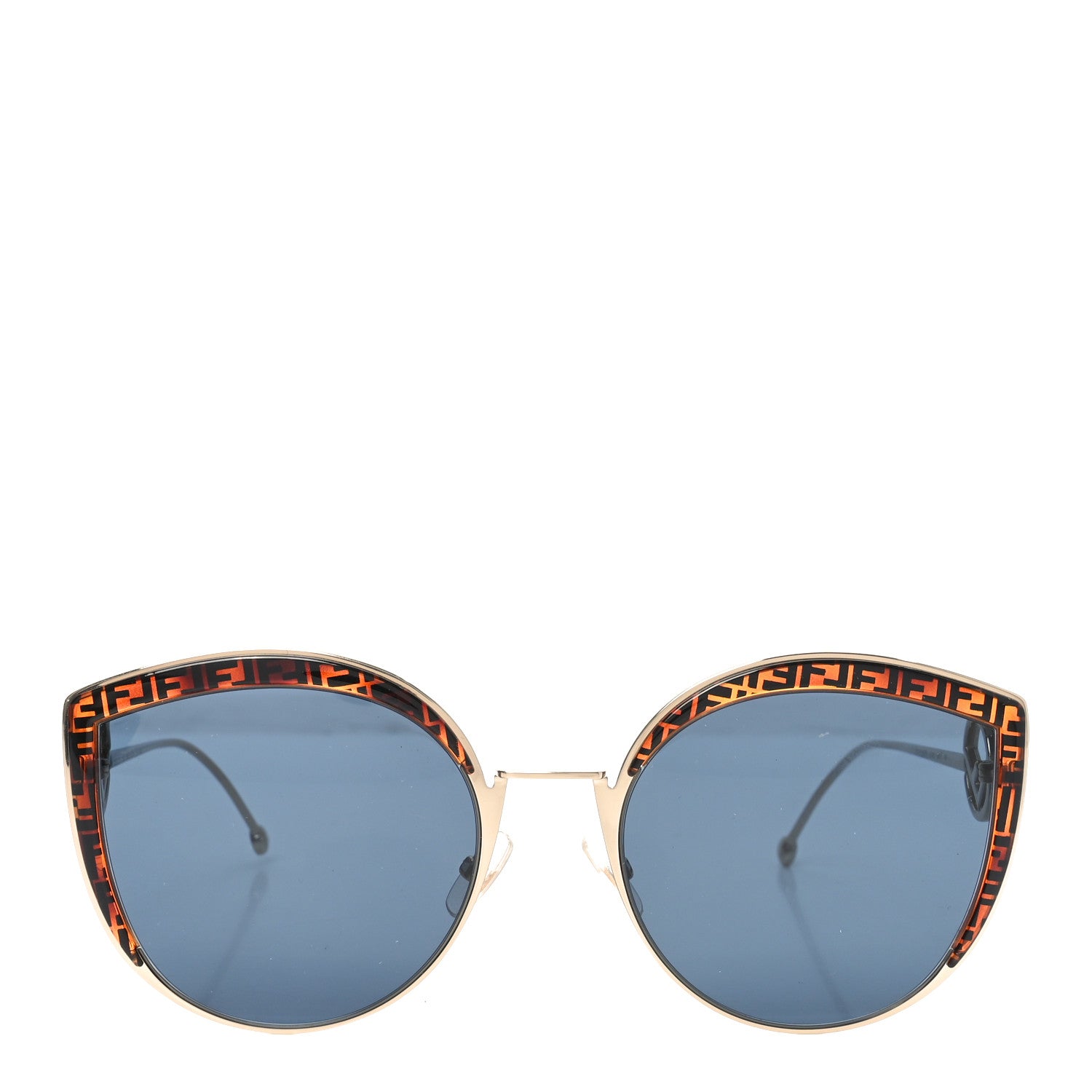 Fendi Metal Acetate F is Fendi FF Cat Eye Sunglasses FF 0290/S Gold 2 of 7
