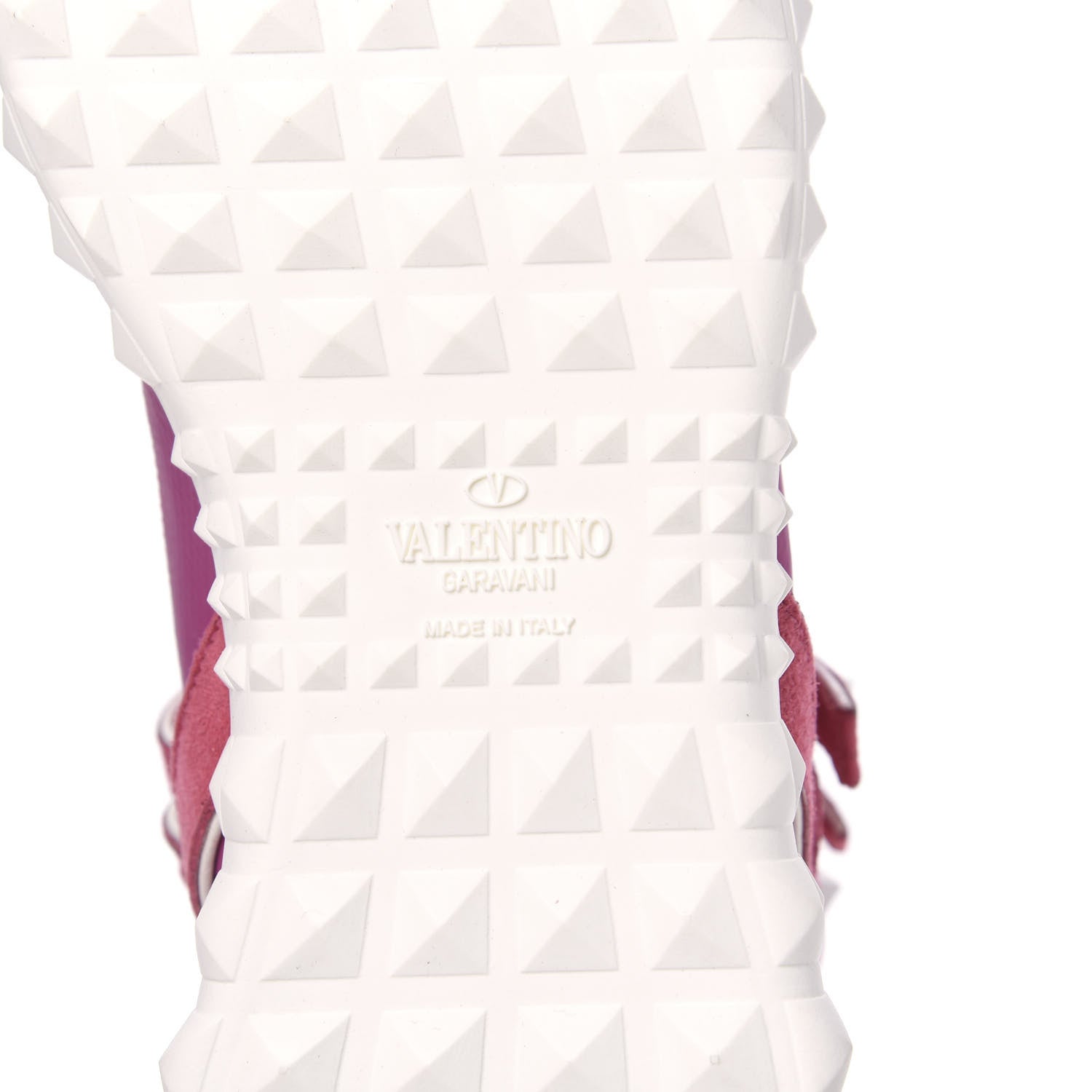 Valentino Garavani Body Tech Knit Free Rockstud Sock High Top Sneakers 37 Shadow Pink Optic White 7 of 8