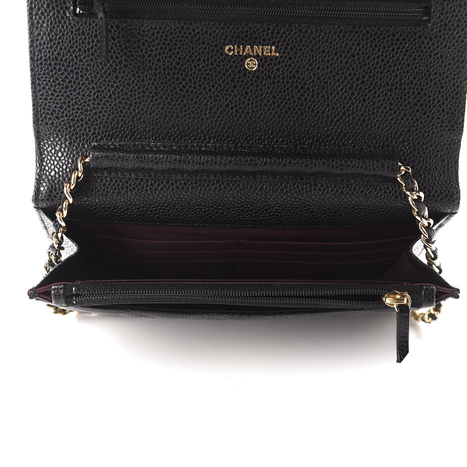 Chanel Caviar Quilted Wallet On Chain WOC Black 5 of 12