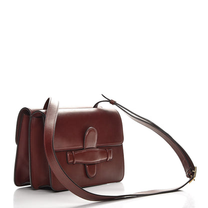 Celine Natural Calfskin Medium Symmetrical Bag Burgundy 3 of 9
