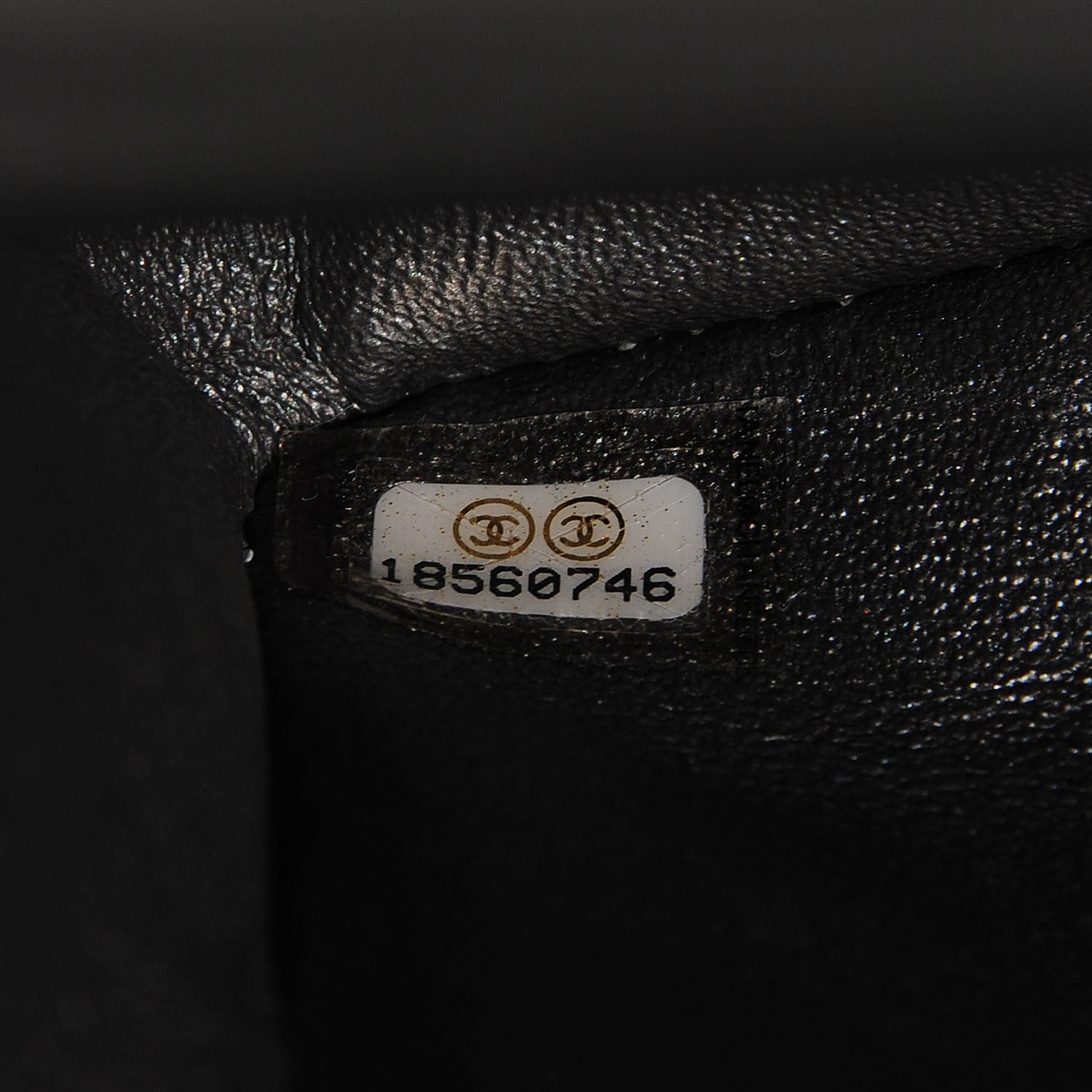 Chanel Metallic Lambskin Quilted Mini Rectangular Flap Dark Grey 8 of 8