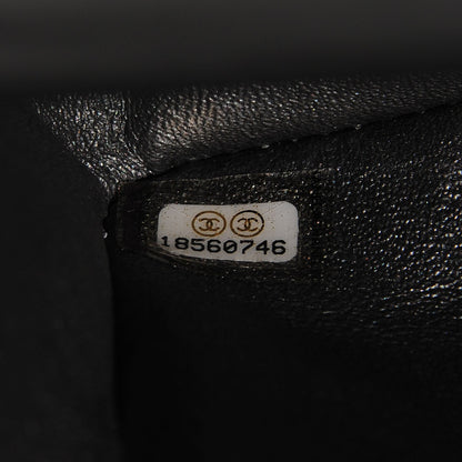 Chanel Metallic Lambskin Quilted Mini Rectangular Flap Dark Grey 8 of 8