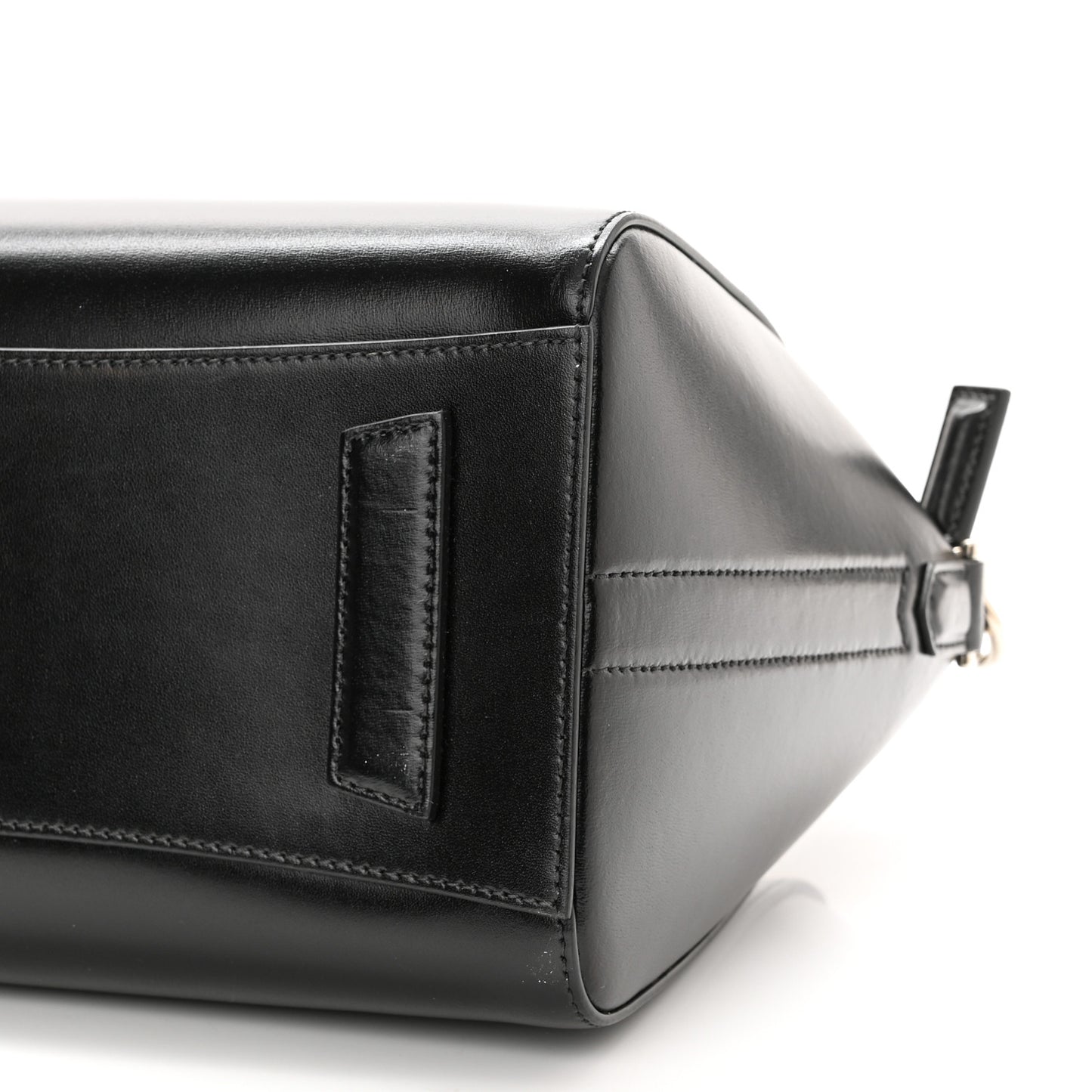 Shiny Lord Calfskin Small Antigona Black