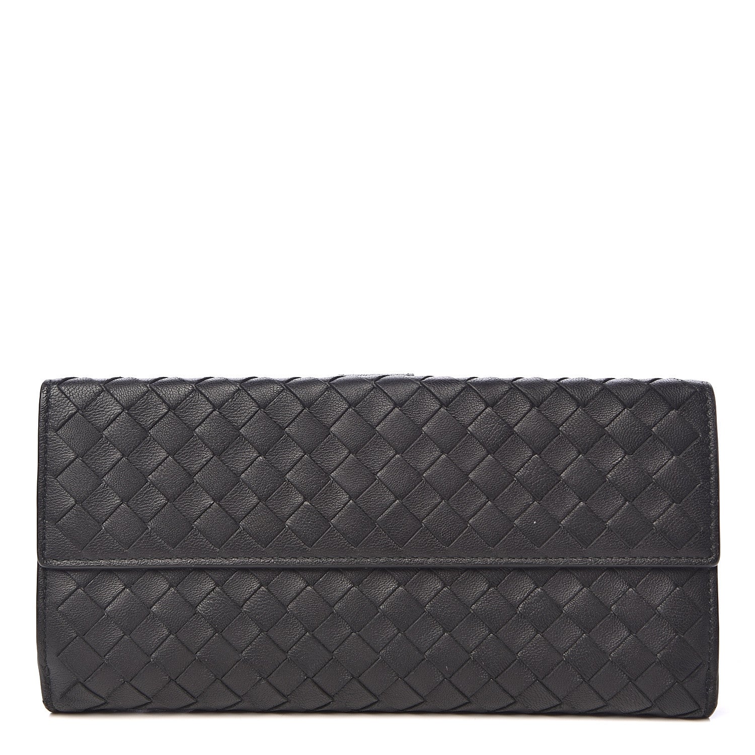 Bottega Veneta Nappa Intrecciato Continental Wallet Black 1 of 9